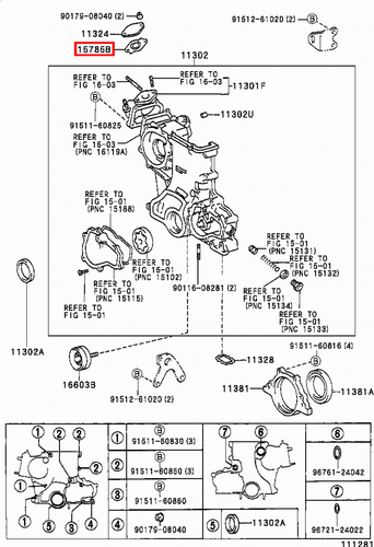 Genuine LandCruiser 80 Series 1FZ F Engine Coolant Thermostat Housing Gasket - Picture 3 of 5