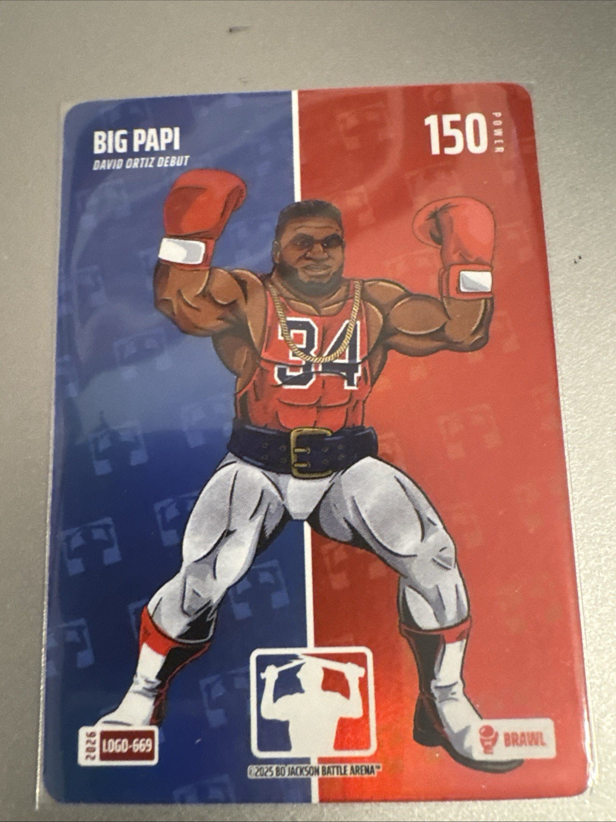 2026 Bo Jackson Battle Arena Big Papi Logofoil Brawl LOGO-669 David Ortiz Debut
