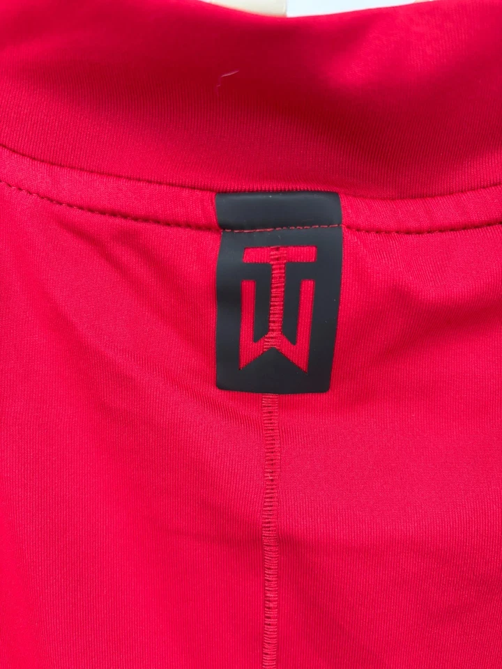 Camisa de golf Nike Tiger Woods cuello falso para hombre 2XL roja Dri-Fit secado rápido BQ6724 Foto 3 de 4
