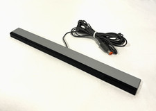 OFFICIAL SILVER WIRED SENSOR BAR RVL-014 FOR NINTENDO WII  WII U CONSOLE