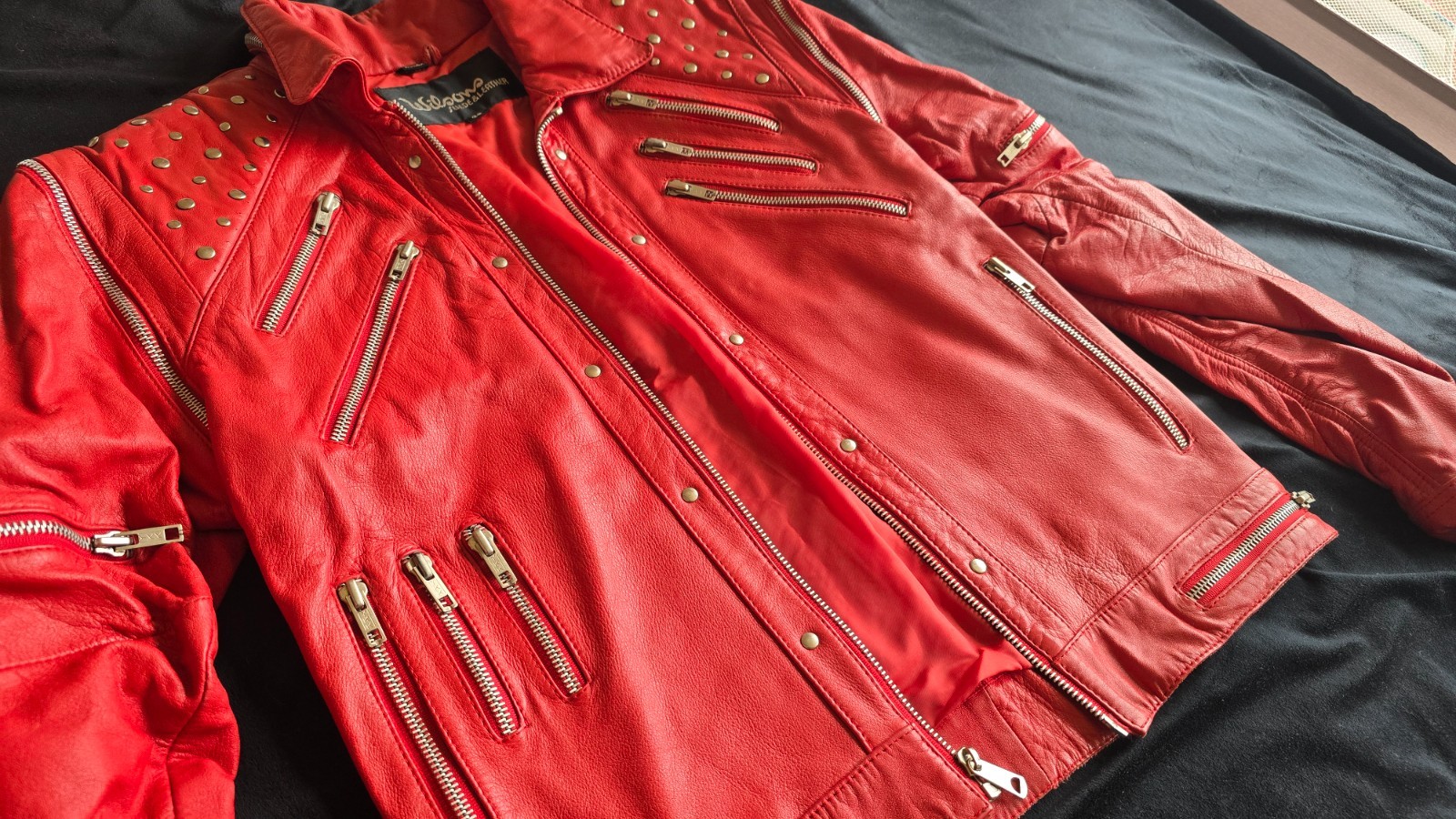 Rare Vintage 1980s Wilsons Michael Jackson Beat It Leather Jacket Korea image 7