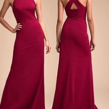 BHLDN CRANBERRY DRESS SIZE 10