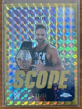 2026 Topps Chrome WWE LA Knight SCOPE Gold Geometric Refractor #d 24/50