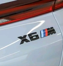 X6M  BMW  Schriftzug Logo aufkleber logo heckklappe chrom emblem