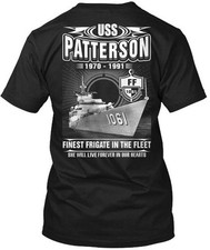 Uss Patterson Ff-1061 Ff 1061 1970-1991 Finest T-Shirt Made in USA Size S to 5XL