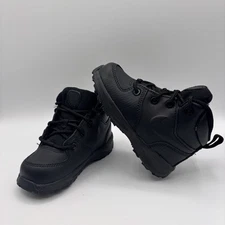 Nike Boots Manoa Toddler Size 7C Black Leather Lace Up Shoes BQ5374-001