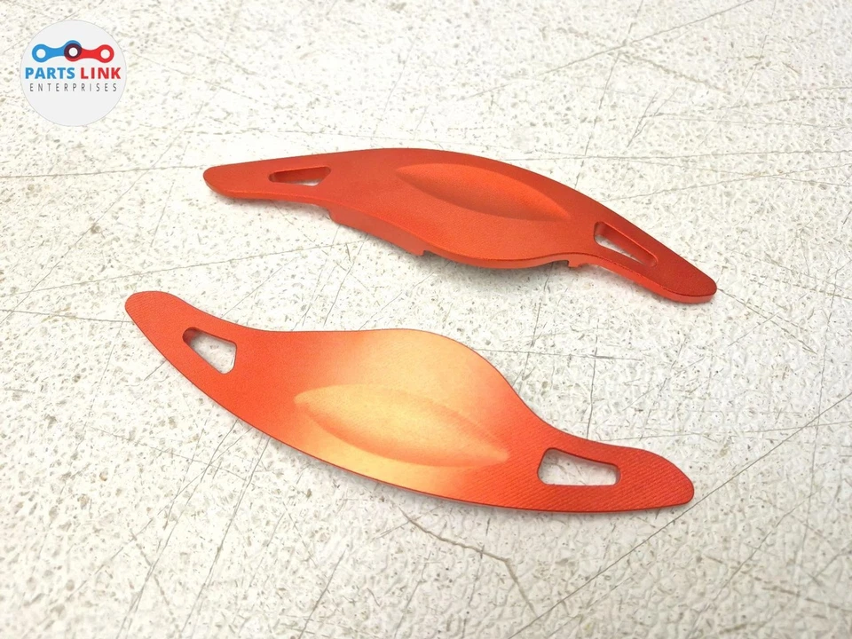 2018-24 BMW X3M Competition Steering Wheel Shift Paddles M-Sport Orange SET F97 - Image 3 of 4