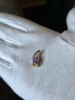 Vintage 10k Yellow Gold Amethyst Pendant — photo 2