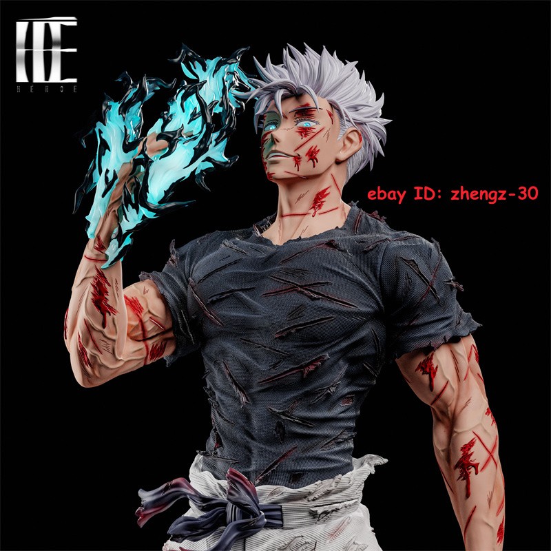 Gojo Led Figure Héroe Collectibles Studio Jujutsu Kaisen Gojo Satoru Led GK Statue PU ...