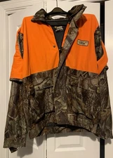 Scent Blocker Plus Camouflage  Hunting Jacket Men's Size Large w/Safety Vest