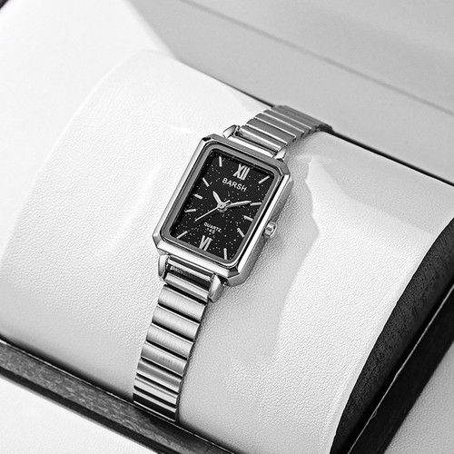 Square Quartz Watch with Elegant Design for Both Formal and Casual Wear - Picture 6 of 16