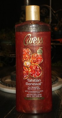 Caress Tahitian Renewal Body Wash Pomegranate & coconut milk 18 oz DISCONTINUED