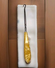 Vtg Metal Shoe Button Hook