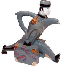 Vintage Swineside Bellhop Teapot Martin Judy Bibby England Rare 1980s