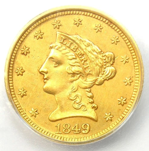 1849-P Liberty Quarter Eagle — photo from the most recent tracked eBay sale