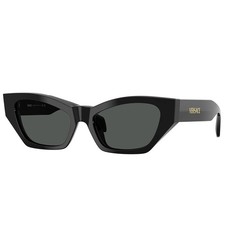 Versace VE 4488U GB1/87 Black Plastic Cat-Eye Sunglasses Grey Lens