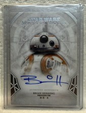 2018 Star Wars Masterwork BB-8 Autograph Brian Herring Topps