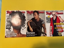 Rolling Stone Magazine Lot Bruce Springsteen Whitney Houston Pitbull 2012 Craig