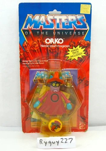 MOTU, Orko, Masters of the Universe, MOC, carded, sealed figure, He-Man, vintage