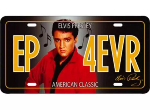 Plaque d'immatriculation en métal (Metal License Plate) Elvis Presley EP 4EVR 30 - Bild 1 von 1