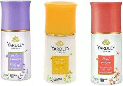 Yardley London EnglishLavender RoyalBouquet BlossomDeodorant Rollon 150ml Pack-3 - Picture 4 of 5
