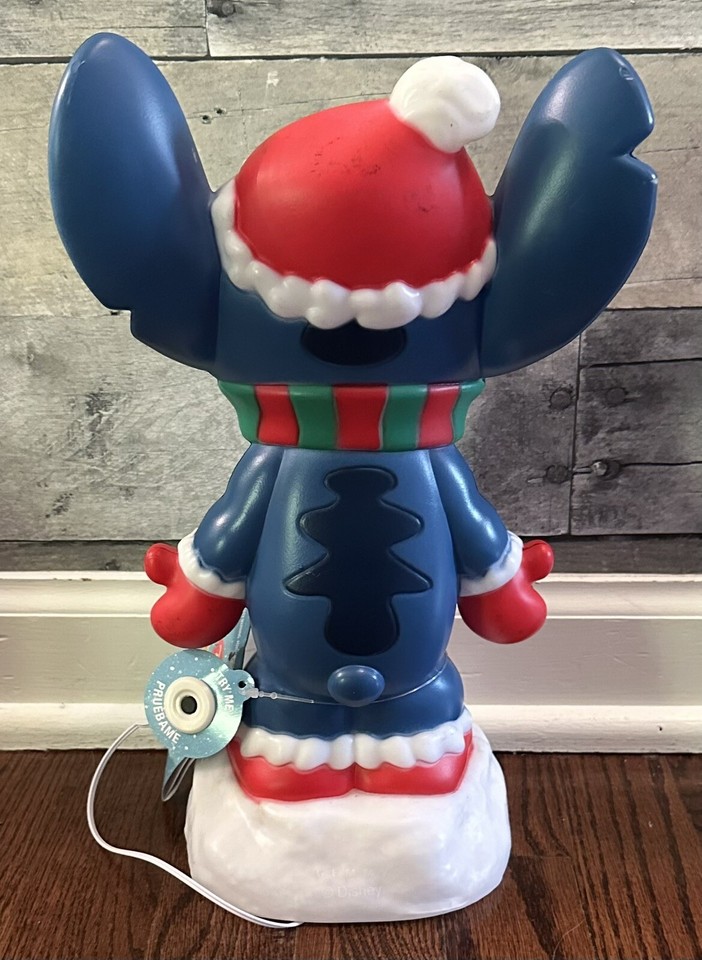 Disney Stitch 12.5” Christmas Light Up Blow Mold Holiday Decor NEW Lilo