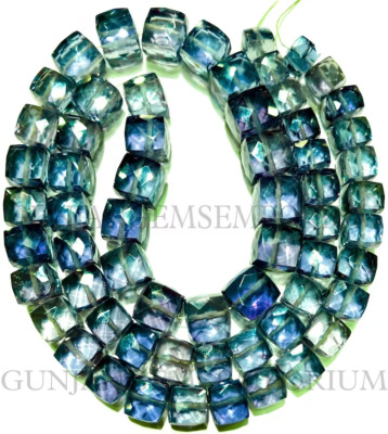 Extremely Rare~AAA+ Alexandrite Beads Alexandrite Faceted Cube Shape Beads