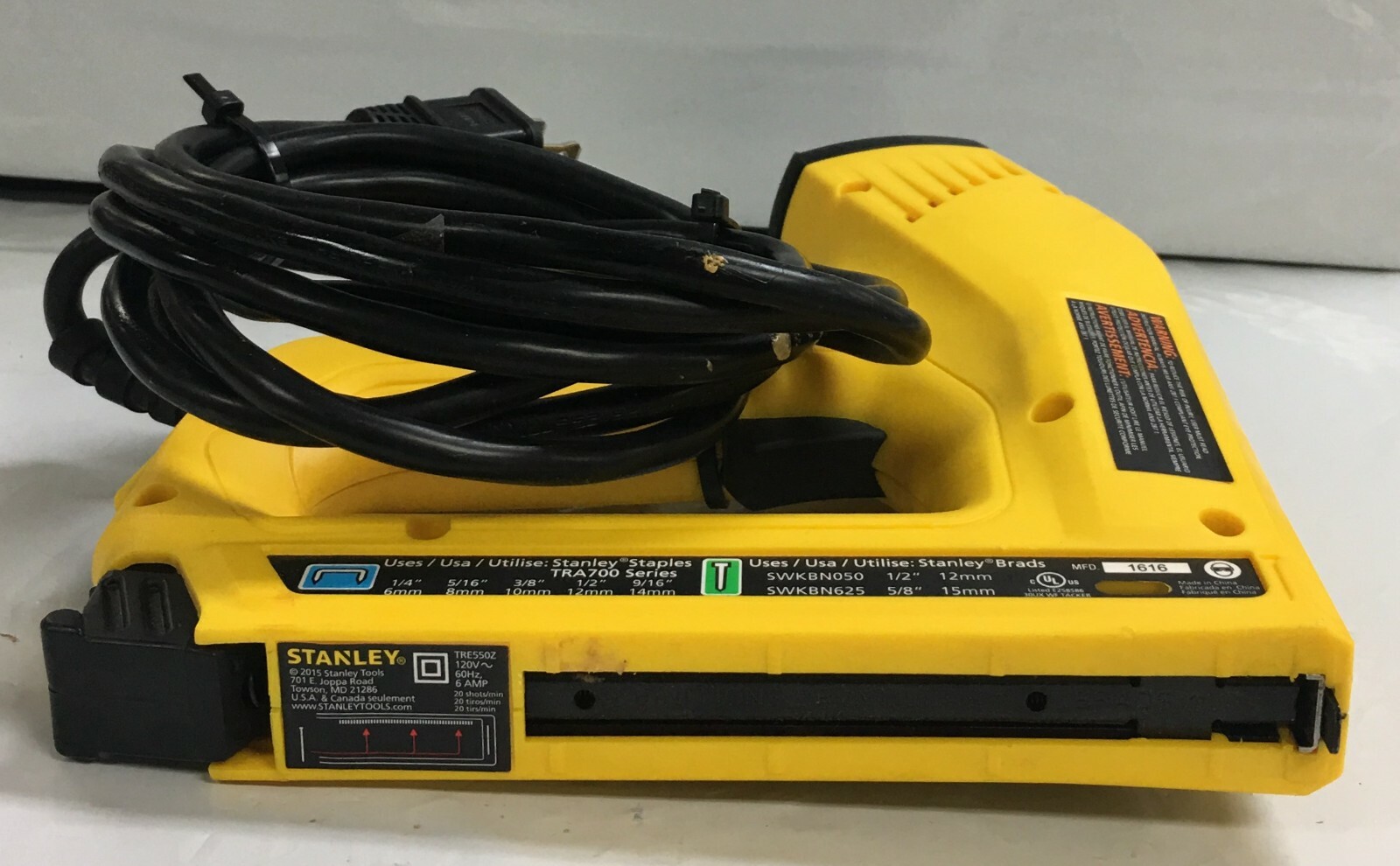 Stanley TRA700 2in1 Electric Stapler/ Nail Gun eBay