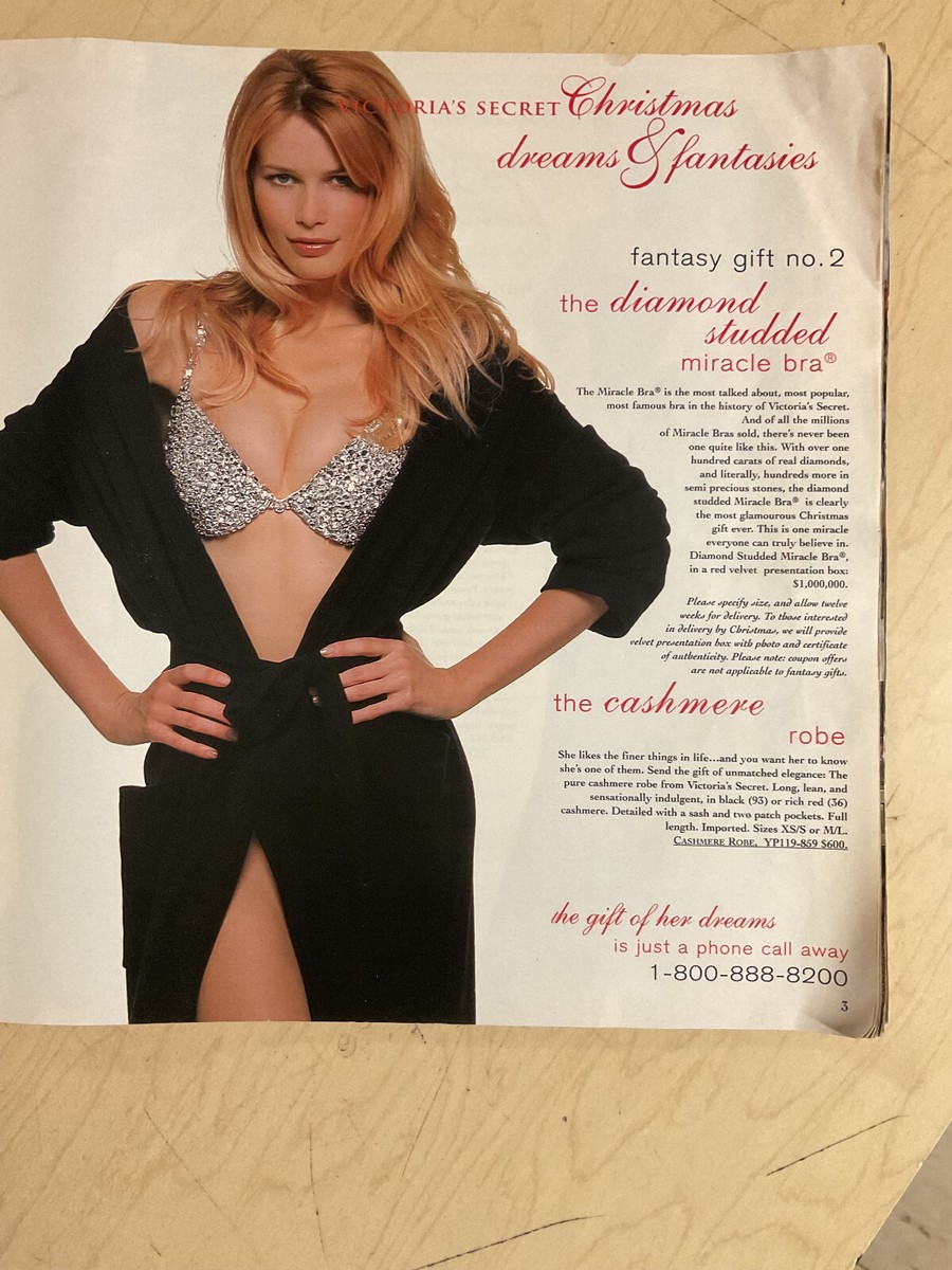 Vintage Victoria's Secret 1996 Christmas Claudia Schiffer sexy