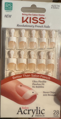 KISS Brand Nails Manicure Real Short square salon | eBay
