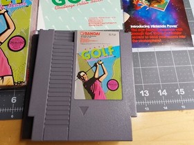 Nintendo NES BOXED Bandai Golf Challenge Pebble Beach Game and Paper Work