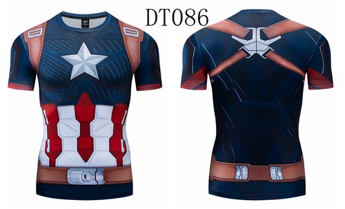 Herren T-Shirts Marvel Avenger Superhero 3D bedruckt T-Shirt Sport Fitnessstudio kurzarm - Bild 26 von 32