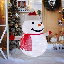 3D Christmas Collapsible Snowman Decorations  23  Light Up Christmas Snowman