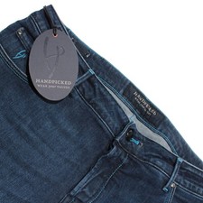 Handpicked NWT Orvieto Denim Jeans Size 38 US in Blue with Bright Blue Stitching