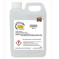 Potassium Carbonate 1500g  Pearl Ash High Grade 99.9% FREE UK POSTAGE