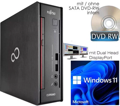 COMPUTER Q958 i3-9G 4x3.6Ghz 120GB SSD 8GB DDR4 WINDOWS 11 ÜRO NUR 65WATT V654va - Bild 1 von 4