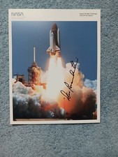 DAN BRANDENSTEIN (ASTRONAUT) PERSONALLY AUTOGRAPHED 8X10 NASA LITHO