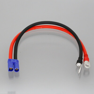 EC5 Male to M6 Ring Lug High Current Terminals 8AWG 1FT Leads Charging Battery