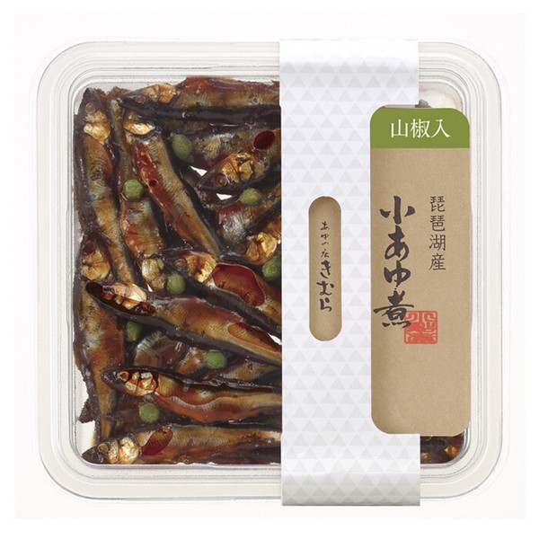 Ayu joven cocido con pimienta Sansho, salsa de soja y mirin, 60 g