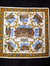 ROMA Italia 29.5" x 29.75" AZ Scarf Rome Italy Tourist Attractions