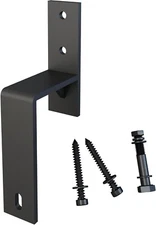 Sliding Door Bypass Bracket, Matte Black - Stone Harbor Hardware 69913-19