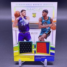 #/10 🚨2023 Panini Immaculate Jalen Duren - Walker Kessler RC Rookie Patch Relic