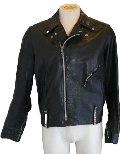 Leather Punk 1970s Vintage Outerwear Coats & Jackets for Men for