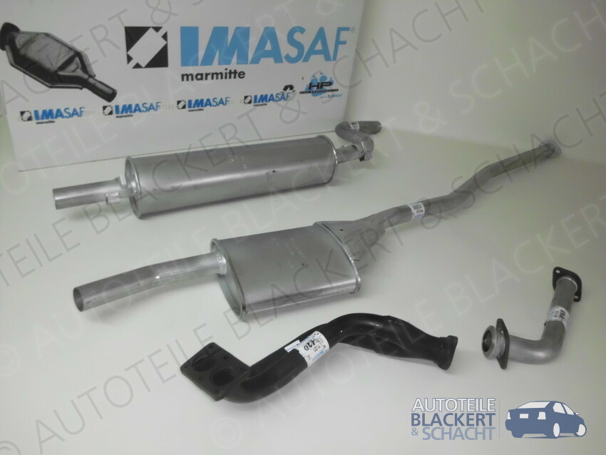 IMASAF ESD Auspuff Endtopf + Anbauteile + Chromblende Für