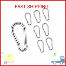 8 Pcs Carabiner Clips Spring-Snap Hook M4 1.57 Inch Mini Spring Buckle Quick Lin