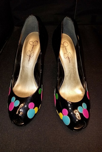 jessica simpson polka dot shoes