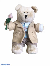 STARBUCKS Coffee Bearista Bear 2006 Suited Up for Romantic Date with Rose