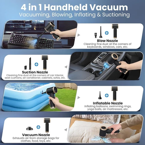 Cordless Handheld Vacuum Cleaner Small Mini Portable Car Auto Home Wireless - Picture 10 of 16