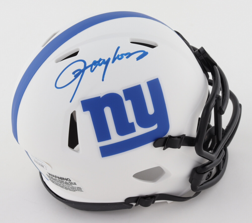 Lawrence Taylor- Autographed Signed Giants Lunar Eclipse Alternate Speed Mini Helmet JSA COA 