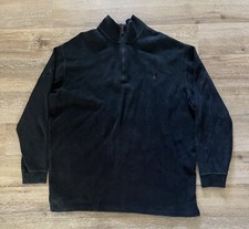 Ralph Lauren Polo 1/4 Zip Sweater Men  s Size 2XLT Tall Black Pony Sweatshirt